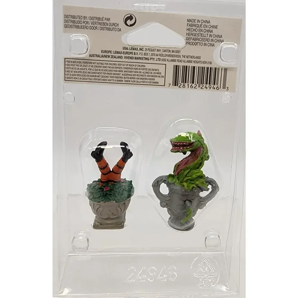 Halloween Lemax Spooky Town, Spooky Planter Urns #24946 - 2022 NEW In Package